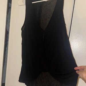 Silence + Noise Black Sleeveless Top